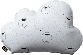 Poduszka Soft Cloud kolor biały tkanina wzorzysta