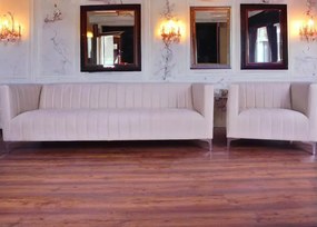 Zestaw wypoczynkowy - 3-osobowa sofa Averio III + tapicerowany fotel Averio