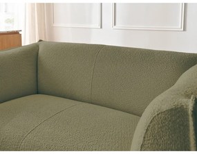 Zielona sofa z materiału bouclé 170 cm Giorgia – Bobochic Paris