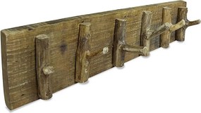 Drewniany rustykalny wieszak ścienny G3-T70