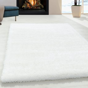 Dywan shaggy poliestrowy Brilliant Biały 240 cm x 340 cm