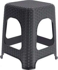 KADAX Taboret kuchenny Habol 45 x 26 cm, antracyt