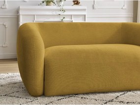 Żółta sofa z tkaniny szenilowej 160 cm Celine – Bobochic Paris