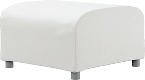 Pokrowiec na podnóżek Klippan kolor kremowy tkanina strukturalna