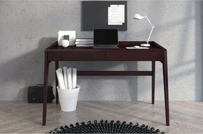 Drewniane bukowe biurko z szufladami Visby LISA / palisander