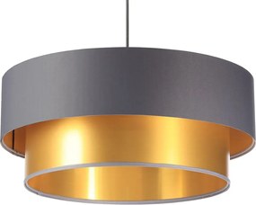 Złoto-szara lampa wisząca w stylu glamour - 4X S418 E5-G57