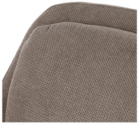 Szarobrązowy fotel z tkaniny szenilowej Classic – Ixia