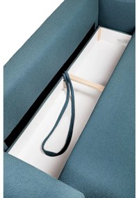 Niebieska rozkładana sofa z materiału bouclé 247 cm Quinoa – Bonami Selection