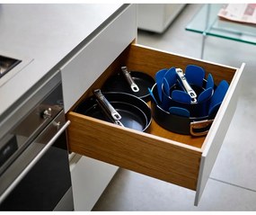 Garnki z pokrywką i powłoką ceramiczną odpowiednie na indukcję zestaw 3 szt. Space – Joseph Joseph