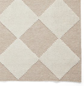 Biało-beżowy dywan odpowiedni do prania 160x230 cm Lyna Beige&amp;White – Think Rugs