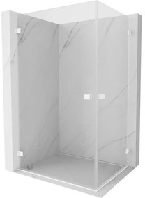 Mexen Lunar-B Duo kabina prysznicowa uchylna 75 x 70 cm, transparent, biała - 832-075L-070P-20-00