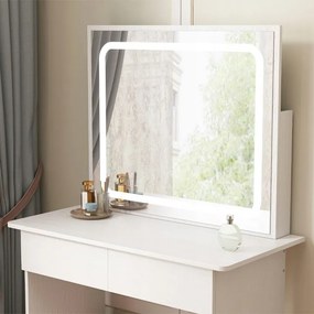 Toaletka kosmetyczna makijażu wizażu z lustrem LED 90 cm