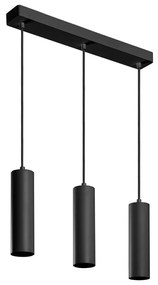 Czarna lampa wisząca z metalowym kloszem Tresos II – GTV