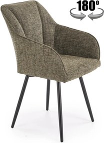 Krzesło do jadalni do obrotowy siedziskiem K576 Halmar