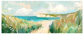 Obraz 60x150 cm Gouache Sea – Styler