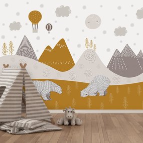Fototapeta - Niedźwiadki leniwce II. (196x136 cm)