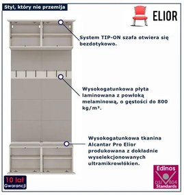 Podwójna kaszmirowa garderoba z siedziskiem T5-F04