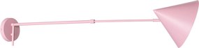Designerska lampa ścienna różowa regulowana - Triangolo