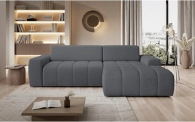 Narożnik SAVIO Prawostronny z Elektryczną Regulacją wolnostojący tkanina KANSAS 15 Szary WERSAL