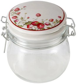 Słoik kuchenny dekoracyjny z pokrywką EMILY, 450 ml