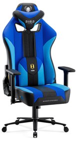 Materiałowy fotel gamingowy Diablo X-Player 2.0 Normal Size, Frost Black