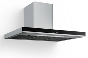 Klarstein Verosteel 90cm Ekst/Recy Okap przyścienny Stal nierdzewna