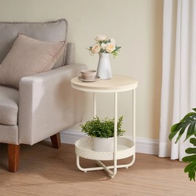 Stolik pomocniczy E1015 CRM, kremowy