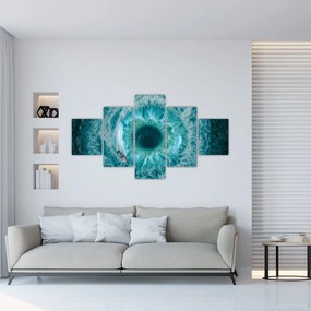 Obraz morza z łódką (125x70 cm)