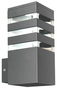 LED RGBW ściemnialny zewnętrzny kinkiet TEKSAS 1xE27/12W/230V IP44 antracyt