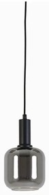 Szara lampa sufitowa z szklanym kloszem ø 21 cm Lekar – Light &amp; Living