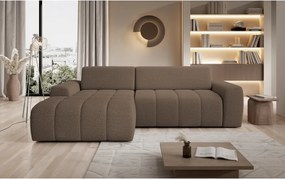 Narożnik SAVIO Lewostronny z Elektryczną Regulacją wolnostojący tkanina KANSAS 08 Cappucino WERSAL