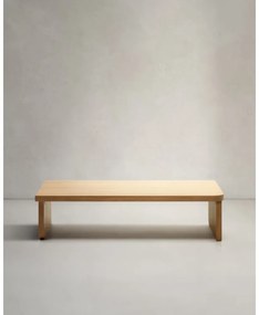 Stolik w dekorze dębu w naturalnym kolorze 75x140 cm Oaq – Kave Home