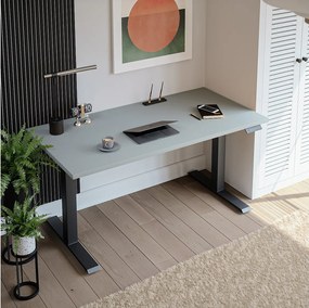 Biurko elektryczne z regulacją wysokości Szary 180 x 95cm