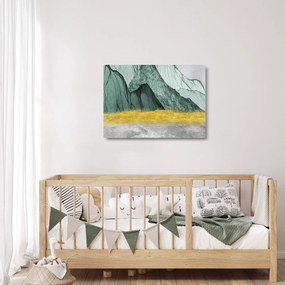 Obraz na szkle - Emerald Mountains N⁰2 (70x50 cm)