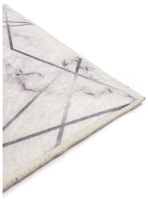 Białe/szare dywaniki łazienkowe zestaw 2 szt. 60x100 cm Geometric – Mila Home