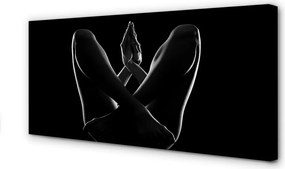 Obraz na płótnie Sylwetka Kobiecej Harmonii