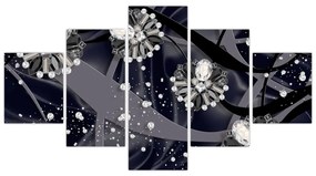 Obraz - Diamenty w pomieszczeniu (125x70 cm)