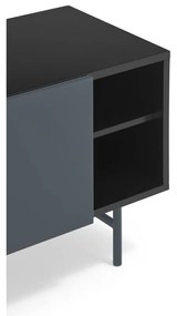 Czarno-antracytowa szafka pod TV 180x56 cm Nube – Teulat