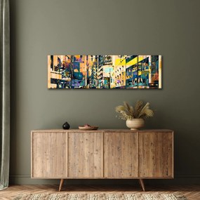 Obraz malowanej abstrakcji (170x50 cm)