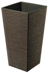Donica ogrodowa kwadratowa Furu Square Eco Wood 45 cm kawa PROSPERPLAST