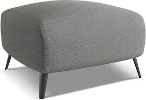 Pufa - z tkaniny szenilowej - słoniowy - MALIE