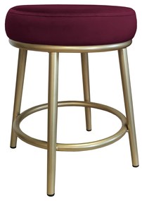 Taboret Ben noga metalowa złota MG02