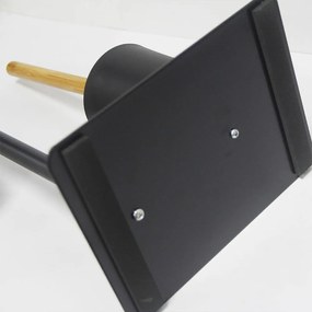 Metalowy stojak na papier toaletowy 3w1 z szczotką i półką