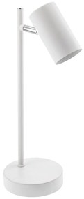 Biała lampa stołowa z metalowym kloszem (wysokość 35 cm) Veneto – GTV