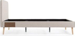 Beżowe łóżko 2-osobowe Kave Home Lydia, 160x200 cm