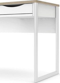 Białe biurko z szufladą Function Plus Small