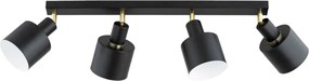 Oprawa punktowa ZORENA 4xE27/15W/230V czarna
