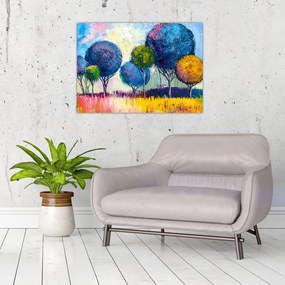 Obraz drzew kopułowych, obraz olejny (70x50 cm)