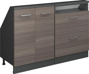 Szafka kuchenna na dach skośny szlachetna szarość 120x46x81.6 r-line