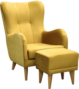 Fotel Roland z podnóżkiem-ergonomiczny, komfortowy i ponadczasowy design